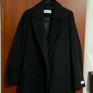 Black Wool Coat from Calvin Klein